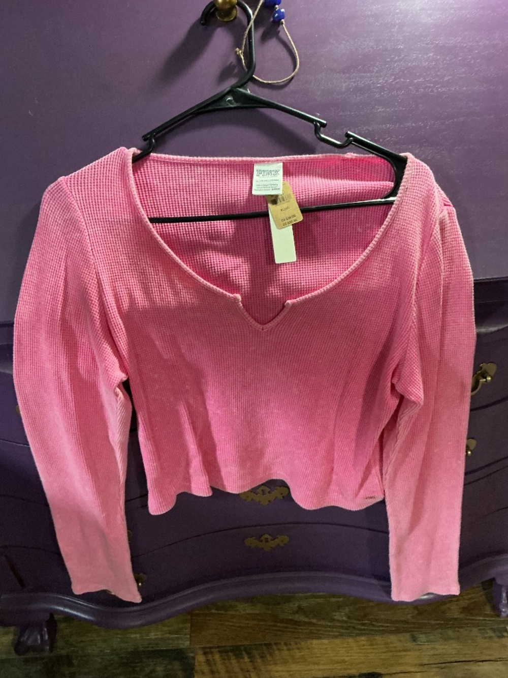 VS Thermal Henley Cropped Long Sleeve